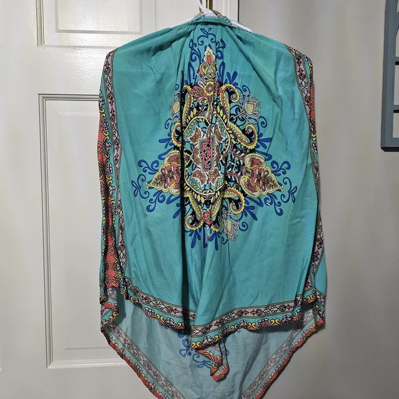 Embellished Blue Halter Neck Sundress - Picture 3 of 3